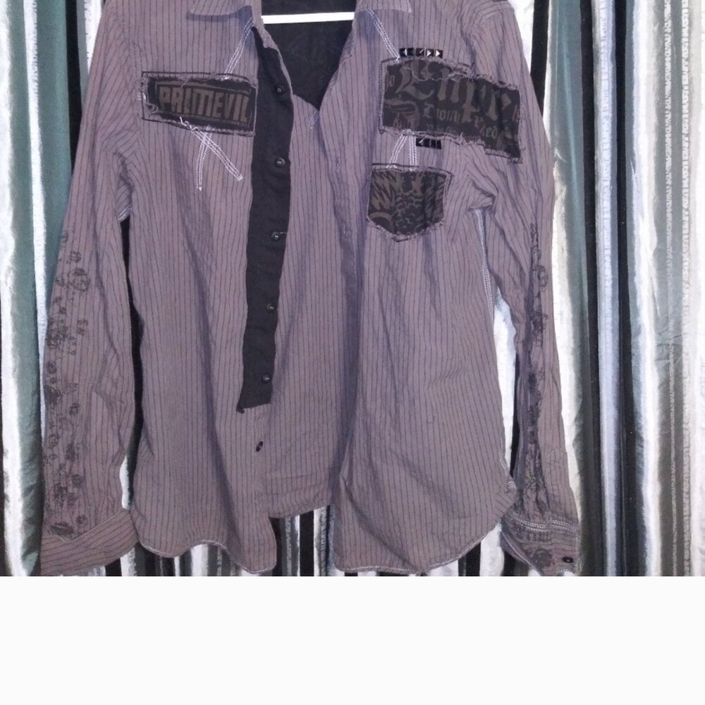 Primevil Cool Patch Button Down Shirt. L - image 1